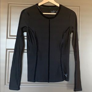 New Puma athletic leisure velvet stripe detail S